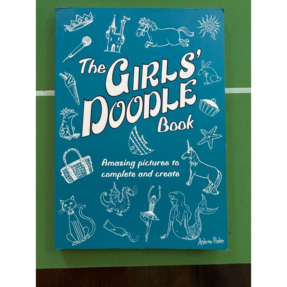 RP Kids The Girls Doodle Book Andrew Pinder Paperback Blue Creative Art New